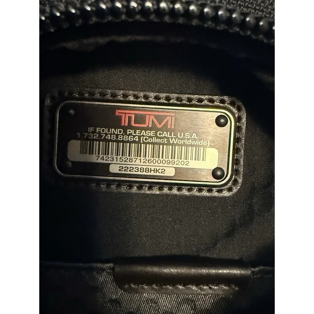 Tumi Luke Roll-Top Black Backpack  FXT Ballistic Nylon Style 222388HK2 NWT